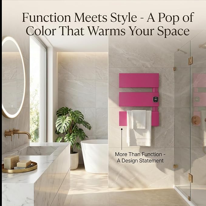Electric Towel Warmer, Heated Towel Rack - Image 2