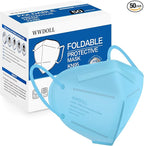 WWDOLL KN95 Face Mask 50 Pack, 5-Layers Breathable KN95 Masks by WWDOLL