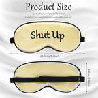 Geyoga 4 Pieces Funny Eye Mask for Sleep Soft Satin Blackout Blindfold - Image 3
