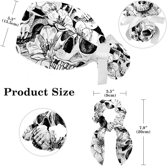 Ethnic Aztec Pattern Adjustable Scrub Cap Hat - Image 2