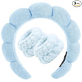 Zkptops Spa Headband for Washing Face Wristband Set Sponge Makeup Skin Care by ZKPTOPS
