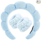 Zkptops Spa Headband for Washing Face Wristband Set Sponge Makeup Skin Care by ZKPTOPS
