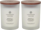 Chesapeake Bay Candle Peace + Tranquility Scented Candles Medium Size 2-Pack by ChesapeakeBayFragrance