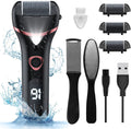 Electric Foot Callus Remover, Rechargeable Portable Electronic Foot File by Geopu