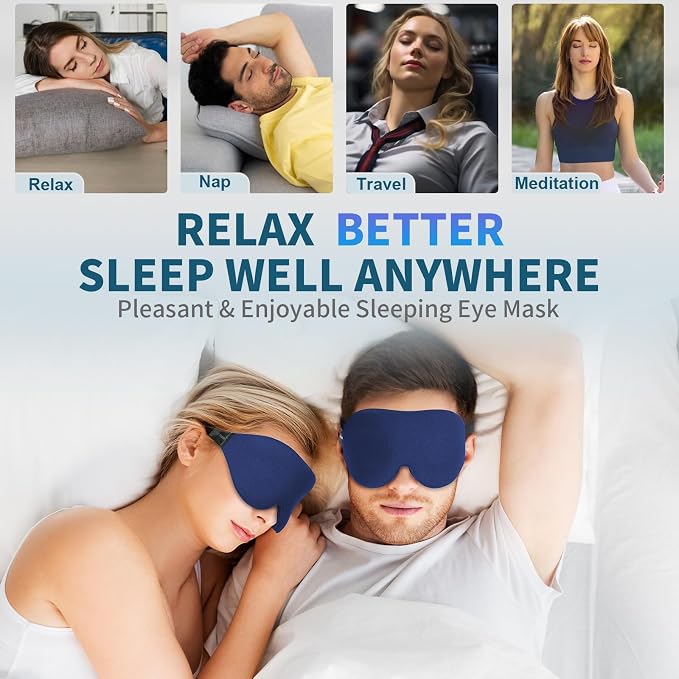 ZGGCD Sleep Mask for Side Sleeper, Light Blocking Sleeping Eye Mask for Women - Image 7