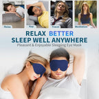 ZGGCD Sleep Mask for Side Sleeper, Light Blocking Sleeping Eye Mask for Women - Image 7