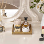 WEENSON Square Acacia Wood Bathroom Vanity Tray - Image 3