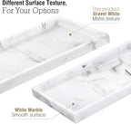 Luxspire Bathroom Vanity Tray, Resin Dresser Jewelry Ring Dish Tank Storage - Image 5