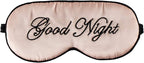 Silk Sleep Eye Mask for Women and Men Soft Ladies Ultra Lightweight Adjustable by IVYRISE