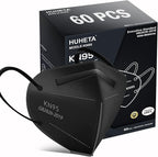 HUHETA KN95 Mask, 5 Ply Protective Dispoasable Masks Filter Efficiency≥95% by HUHETA
