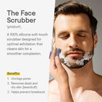 Face Scrubber Face Scrubber for Men Facial Cleansing Brush Silicone Face Wash - Image 6