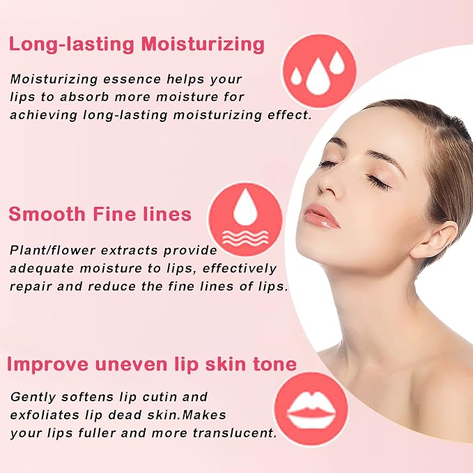 Permotary 30 PCS Moisturizing Collagen Lip Mask Crystal Mouth Care Pads Mask - Image 3