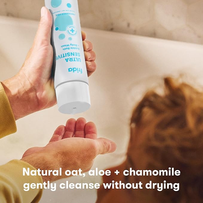 Frida Baby Unscented Fragrance-Free Bubble Bath + Body Wash, Oat & Chamomile - Image 2