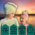 Kids Hair Towel Wrap | 100% Bamboo Viscose |Tailored Small | Essential Hair - Image 5