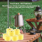 50 Pack Clear Tea Lights Candles Bulk, Summer Citronella Candle Outdoor and - Image 6