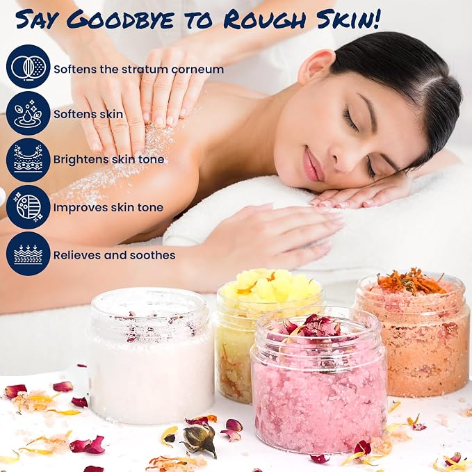 TSVATE Body Scrub Making Kit- Make Your Own Salt Body Scrub, Salt Scrub - Image 6