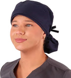 Sparkling EARTH Big Hair Ponytail Classic Surgical Style Scrub Working Cap by SparklingEARTH