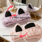 2 PCS Cute Cat Ear Spa Headband - Image 3