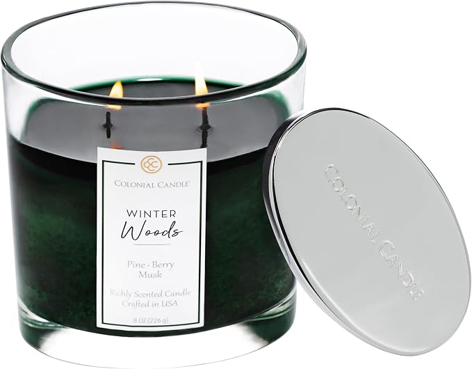 Colonial Candle Winter Woods Scented Candle Jar, Highly Fragranced Candles - Image 3
