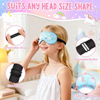 OlyPegic 2 Pcs Kids Sleep Mask Girls Silk Eye Mask Sleeping - Image 2