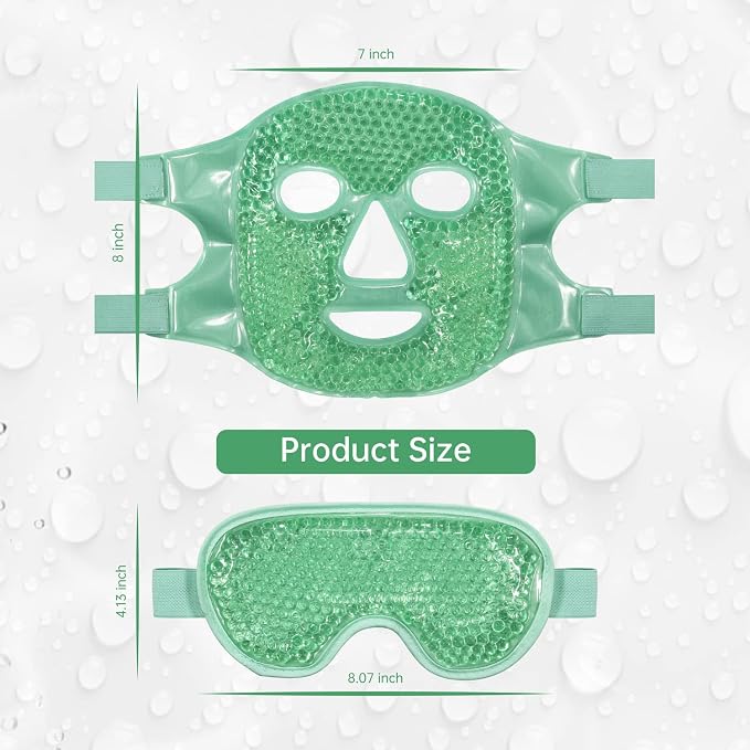 ZNÖCUETÖD Cooling Ice Face Eye Mask - Image 8