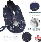 Satin Lined Scrub Caps with Buttons & Sweathand, Surgical Caps - Image 3