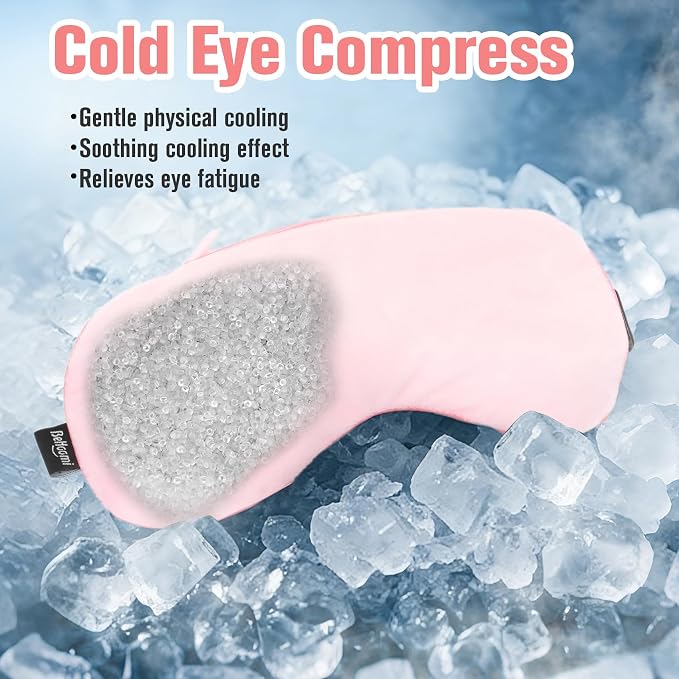 BeHoomi Heated Eye Mask, Weighted Sleep Mask Warm Compress - Image 3