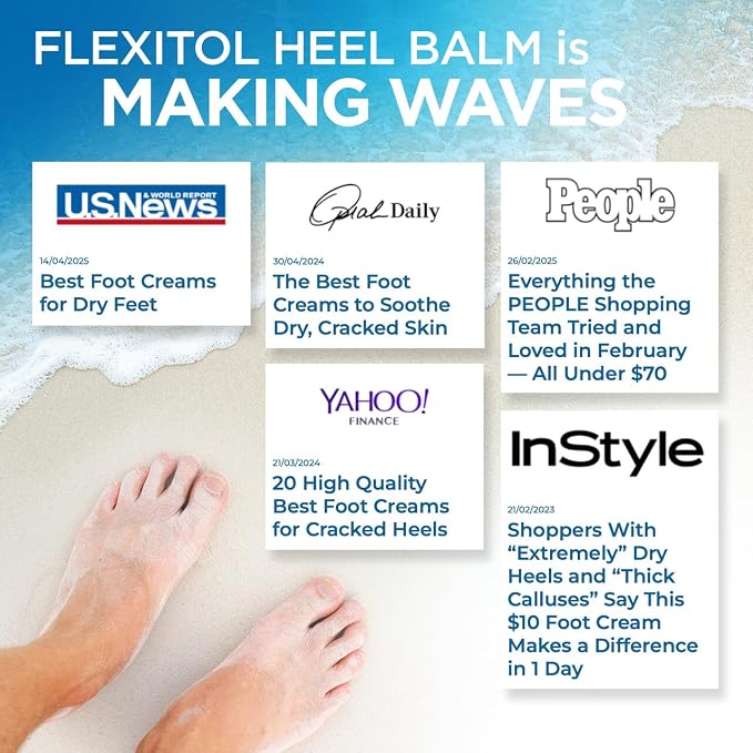 Flexitol Heel Balm Four Pack, Cracked Heel Cream & Foot Balm, Intensive - Image 7