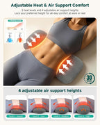 3-in-1 Rechargeable Electric Lumbar Support Pillow, Triple Support Air Lift - Image 3