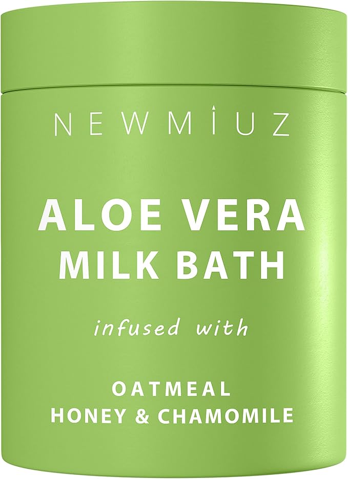 Creamy Oats Milk Bath Soak Hydrate Moisturize Soften Skin Aloe Vera Honey by NewMiuz