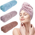 3 Pack Microfiber Hair Towel Wrap by YHPDYL
