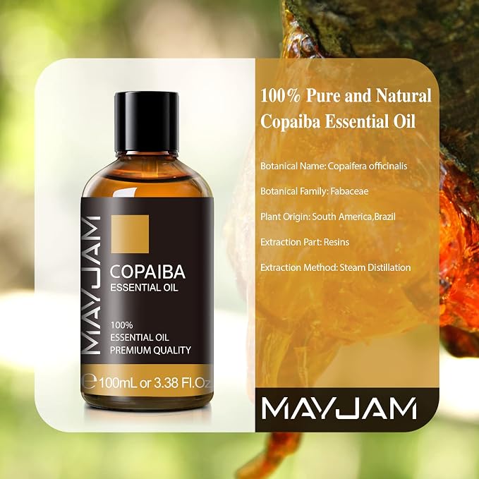 Copaiba Essential Oil, MAYJAM Pure Essential Oils - Image 3