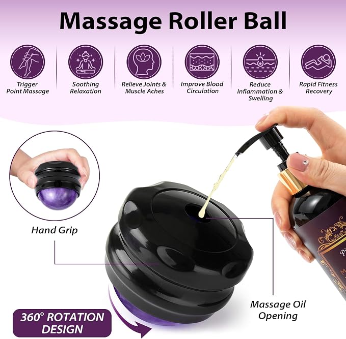 Pjordo Aromatherapy Lavender Massage Oil, Massage Oil - Image 7