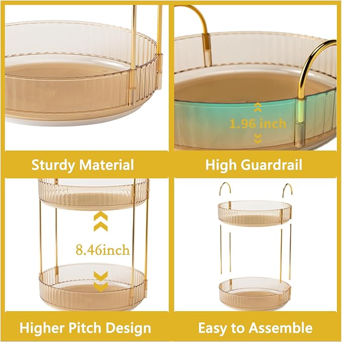 Asayuee 360 Rotating Makeup Organizer - Image 4
