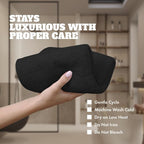 White Classic Wealuxe Black Washcloths 24 Pack - Image 6