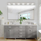 SineRise LED Modern Bathroom Vanity Light Fixtures, Brushed Nickel Modern - Image 9