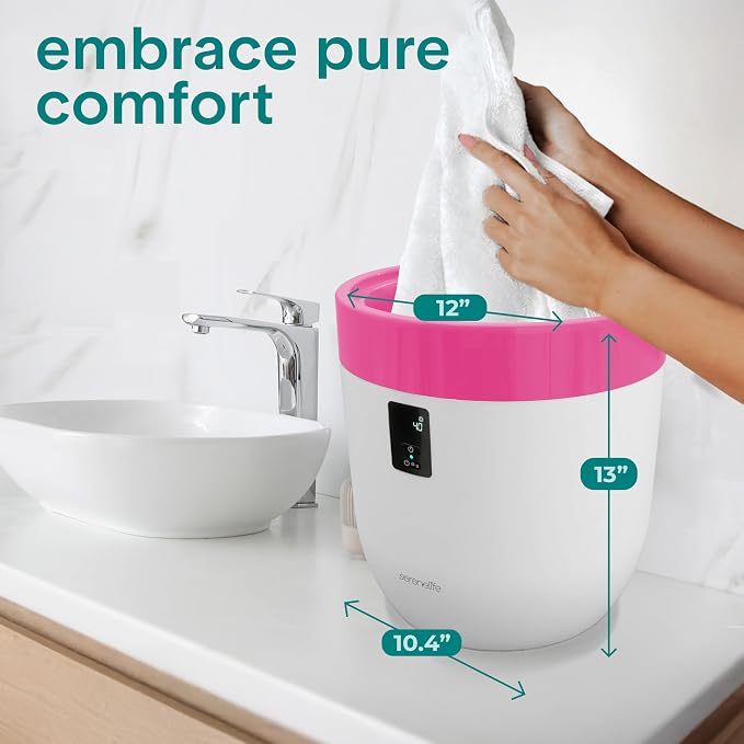 SereneLife Counter Towel Warmer Bucket - - Image 7