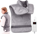 Electric Heating Pad for Shoulders and Back, Weighted Design by LITLISFlY