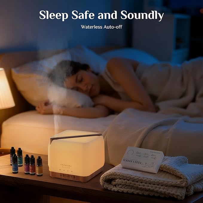 ASAKUKI Essential Oil Diffuser for Home, Large 700 ml Aromatherapy Humidifier - Image 5