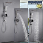 SonTiy Rain Shower Head with Handheld Spray and Shower Shelf, All Metal Shower - Image 3