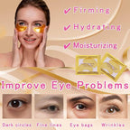 40 Pairs Eye Mask & Lip Mask, 24K Gold Gel Crystal Collagen Under Eye Patches - Image 2