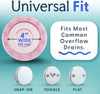 SlipX Solutions Bottomless Bath, Essential Overflow Drain Cover - Image 4