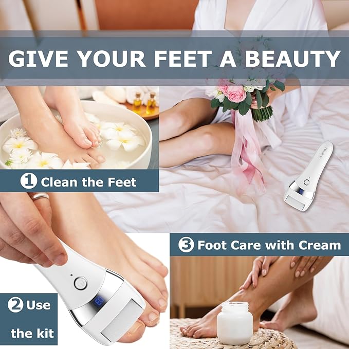 Upgraded Electric Foot Callues Remover, Portable Electric Foot Files - Image 5