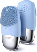Facial Cleansing Brush, 3-in-1 Electric Silicone Face Scrubber, Vibrating by Uimoky