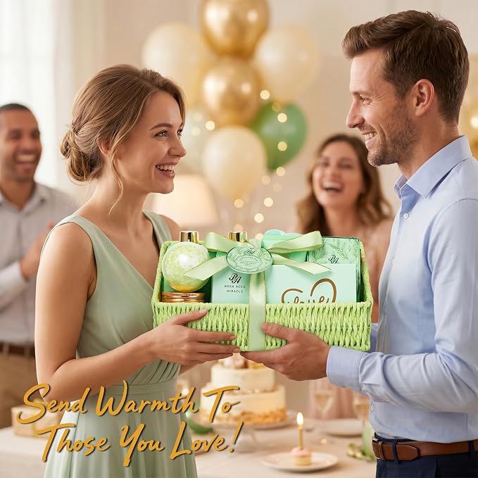 Mothers Day Gifts Basket for Mom, Hydrating Face Skin Care Kit, Bath & Body - Image 3
