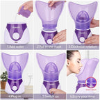 Facial Steamer Personal Steam Inhaler Sauna Facial Steamer Hot Mist - Image 5