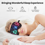 2 Pcs Boys Sleep Eye Mask, Guys Blackout Sleeping Silk Mask - Image 4
