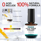 Morovan Nail Prep Dehydrator and Primer, Natural 4 PCS Dehydrator & Acid-Free - Image 4