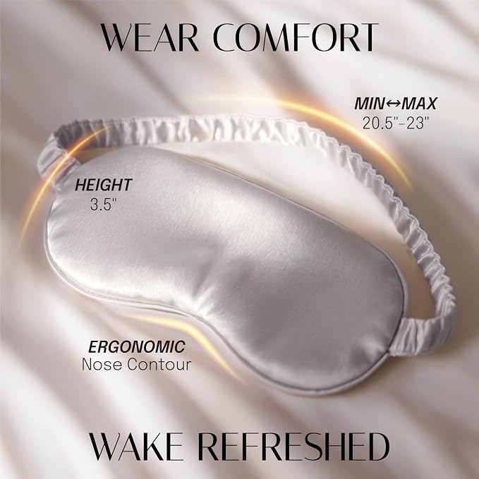 OLESILK Silk Sleep Eye Mask Blindfold - Image 6