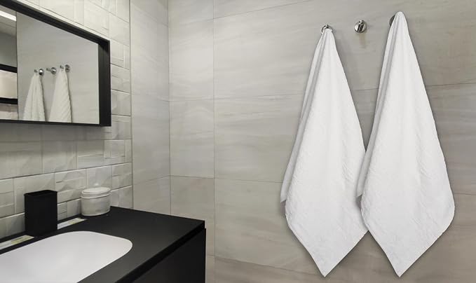 ZUPERIA White Bath Towels Bulk 36 Pack - Image 7